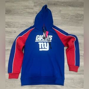 NFL Giants Blue & Red Hoodie NWT